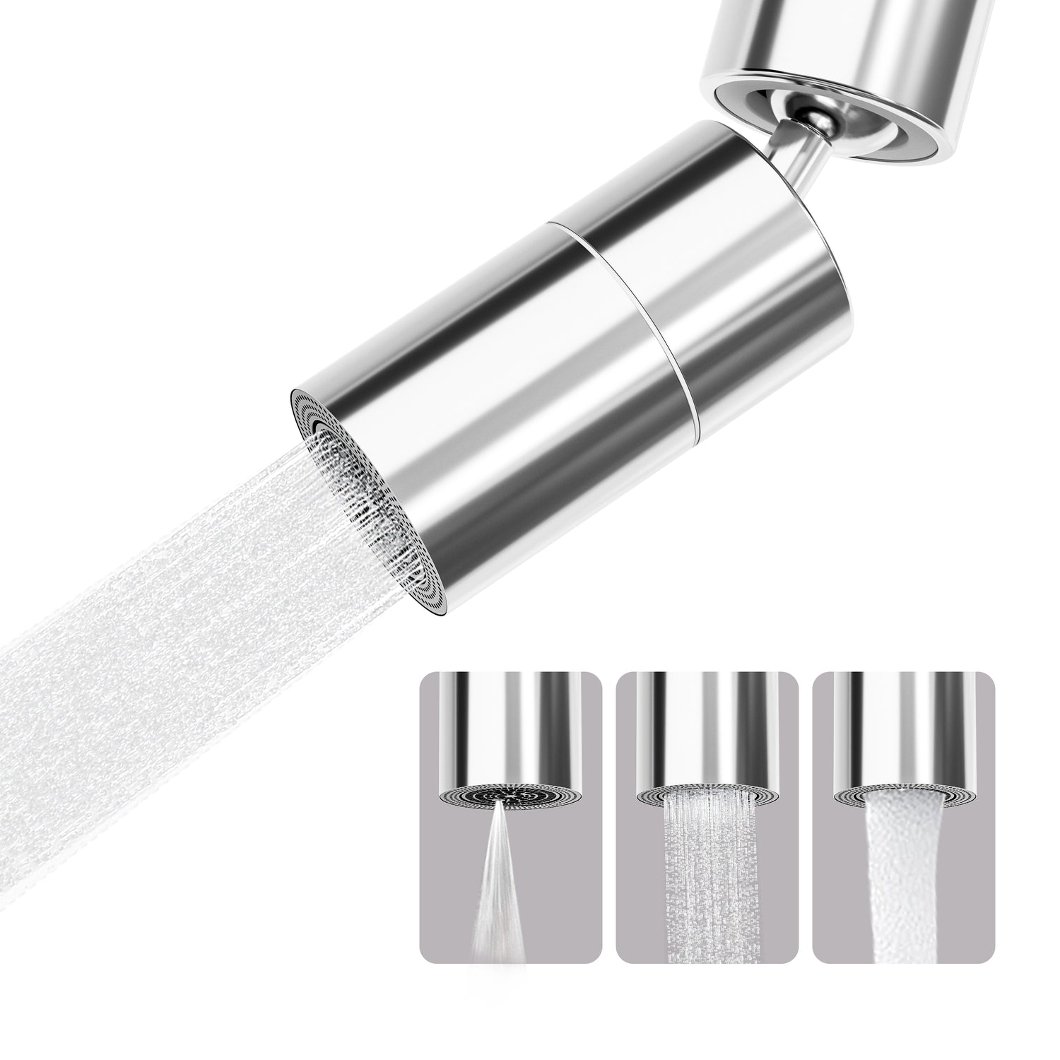 Frizzlife 360° Swivel Faucet Aerator Extender, FD360