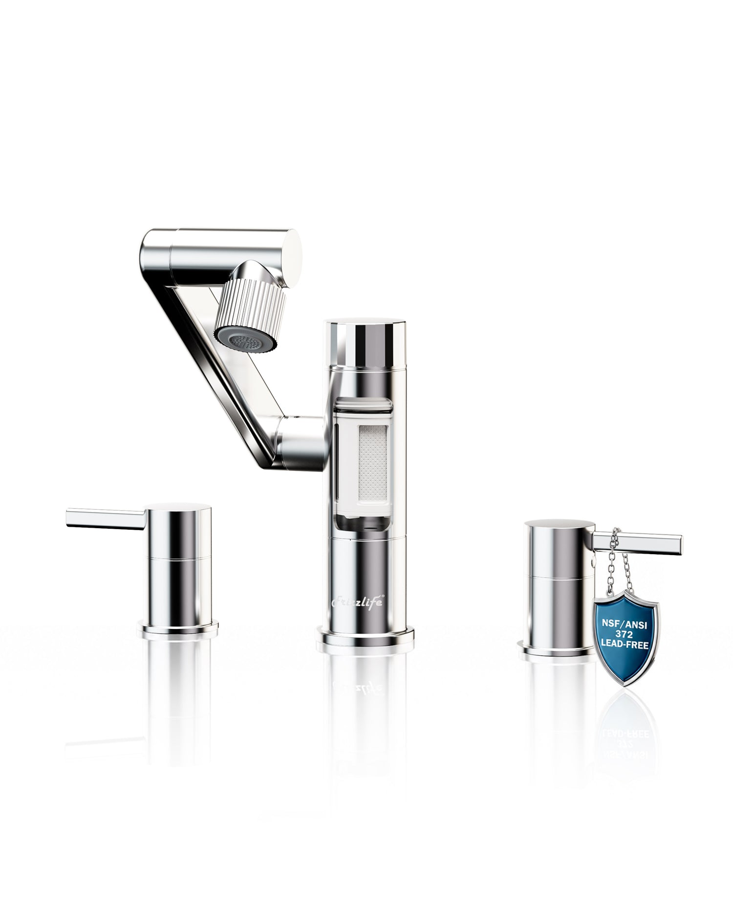Frizzlife MF1080-X Series Bathroom & Kitchen Faucet with Water Filter, Polished Chrome
