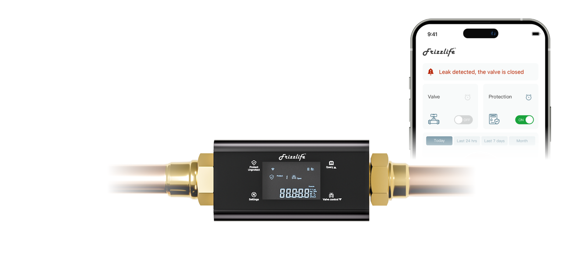 Meet Frizzlife Smart Water Monitor and Shutoff