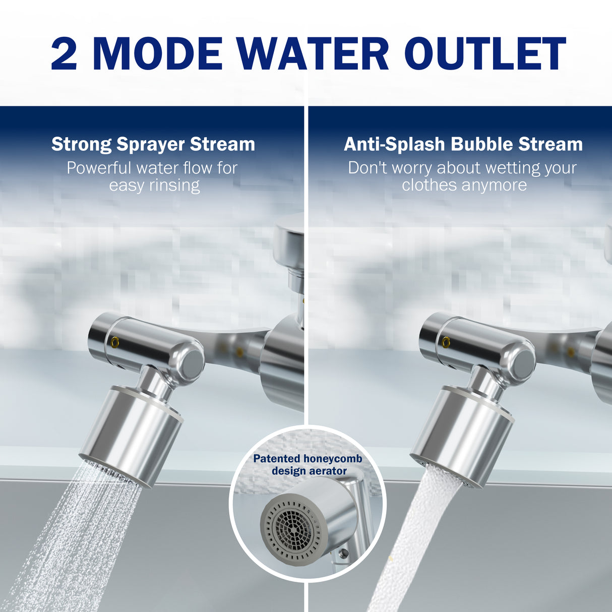 Extensor de grifo Frizzlife FF1080 con 8 cartuchos de repuesto, 2 filtros de fibra de carbono y 6 filtros de algodón PP.