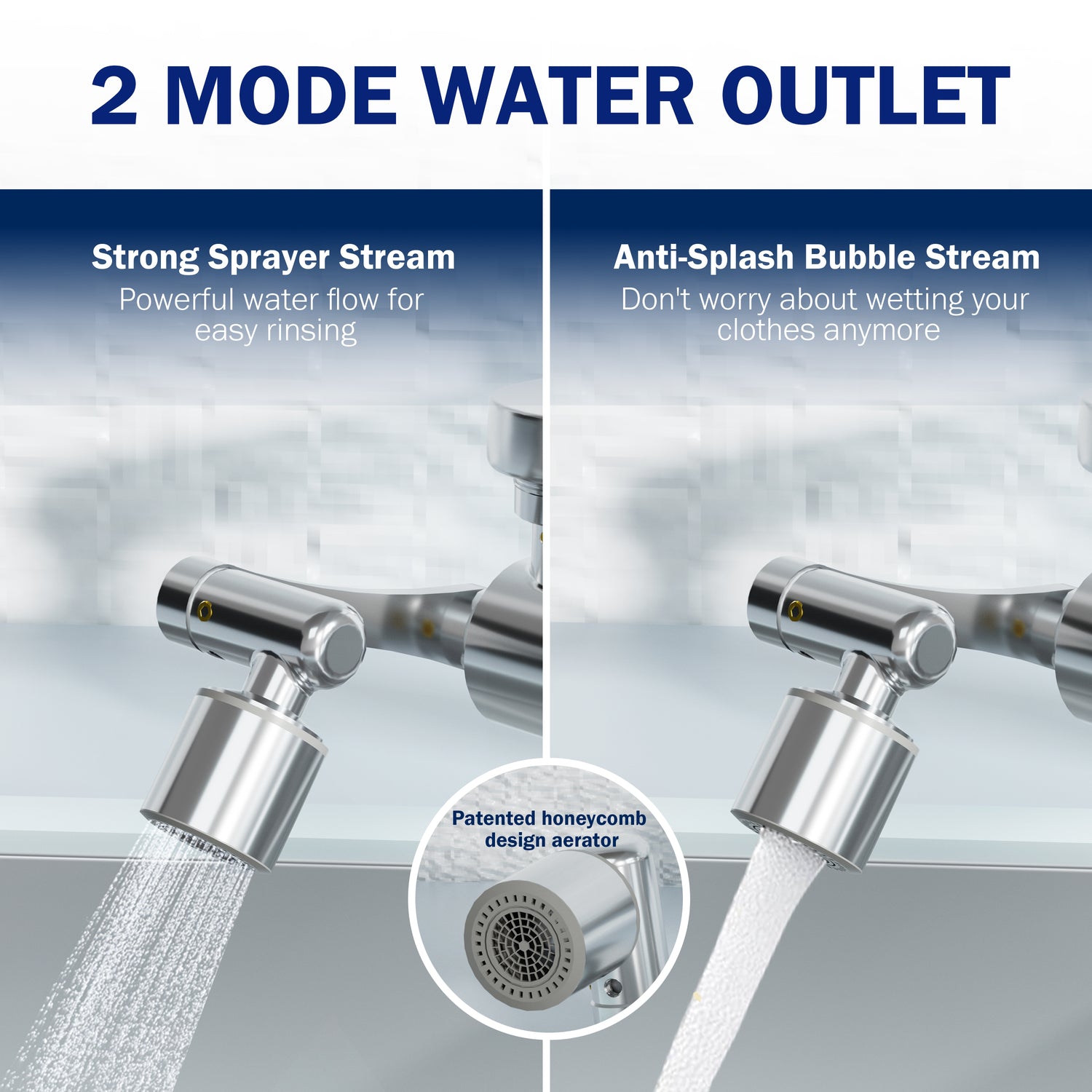 Frizzlife 1080° Rotating Faucet Extender with Filter, FF1080