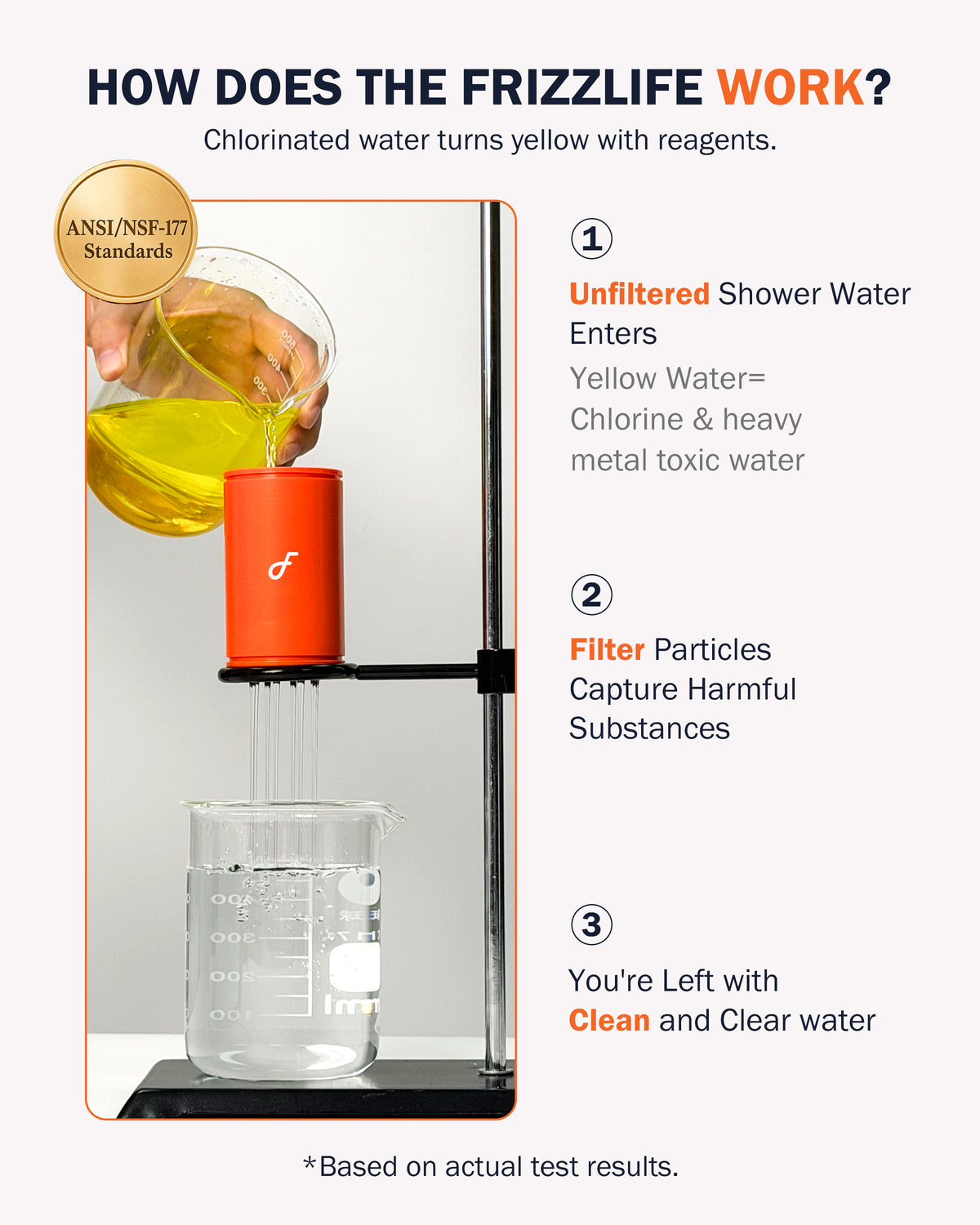 Frizzlife Dual-Outlet Filtered Shower Head Combo, Black โ K45+HS04+TS04-B