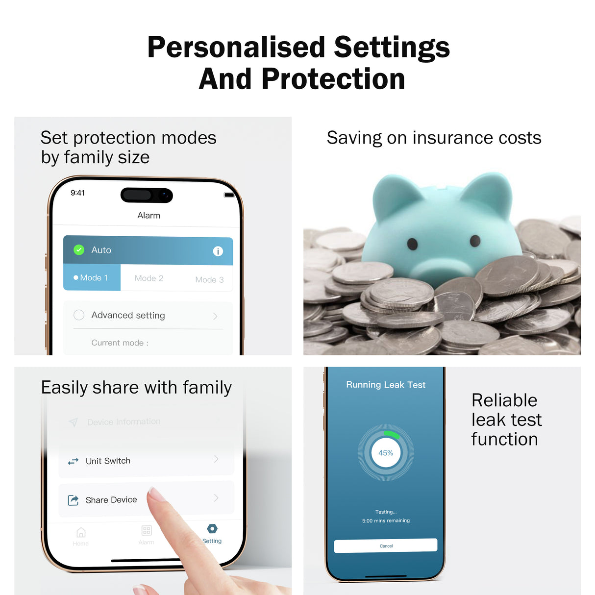 Frizzlife LP365 Smart Water Monitor and Automatic Shutoff Sensor,LP365