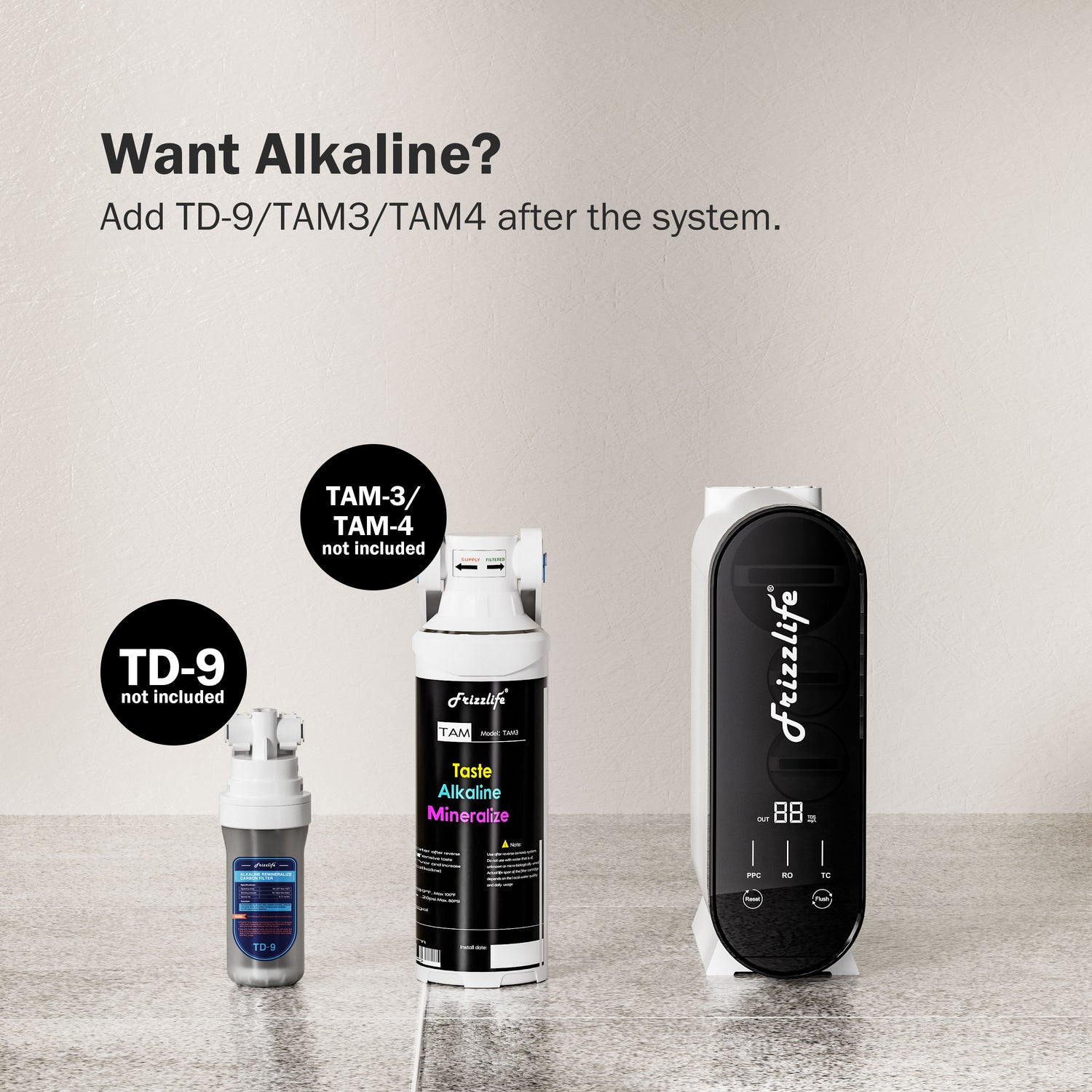 Frizzlife 600 GPD Tankless Reverse Osmosis System, PX600