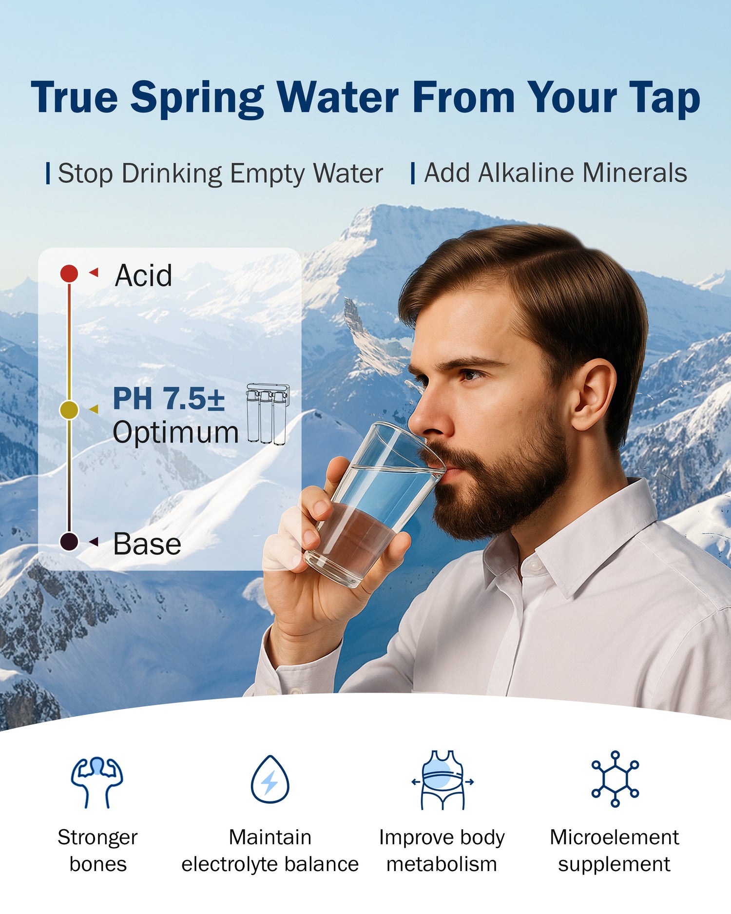 Frizzlife M800 Non-Electric Tankless Reverse Osmosis Water Filter, up to 900GPD Alkaline Mineralized RO Water Filtration System, Huge Filter with Auto Flush, NSF/ANSI 58&372, 4:1 Pure to Drain