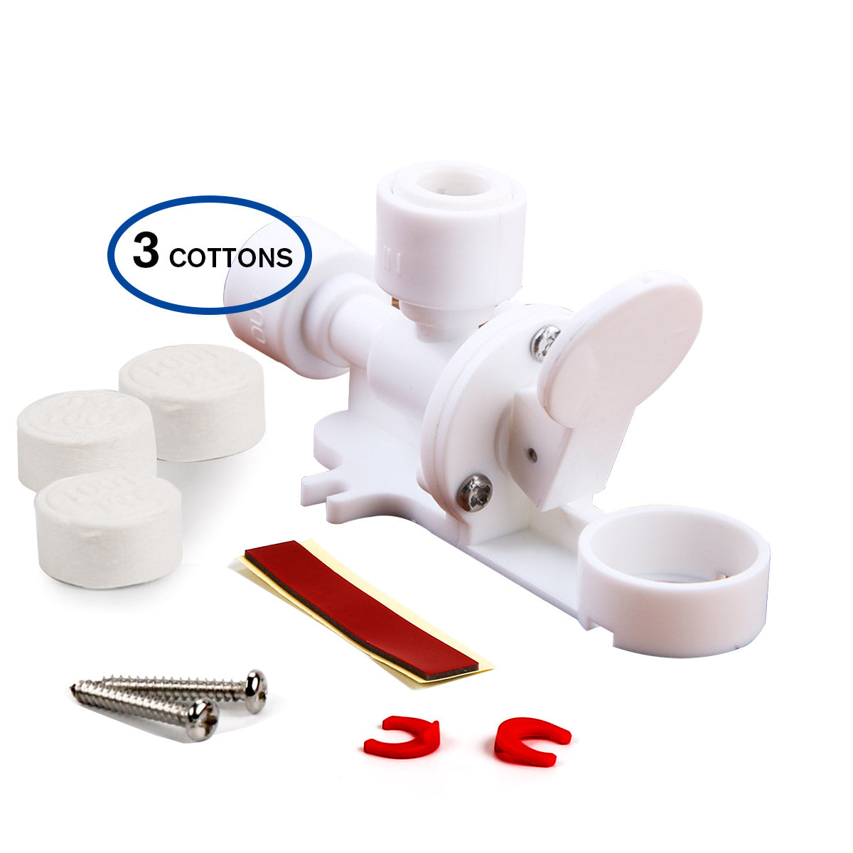 Vanne anti-fuite Frizzlife LSV02 pour osmose inverse sous évier PD600 - Connexion rapide 3/8"