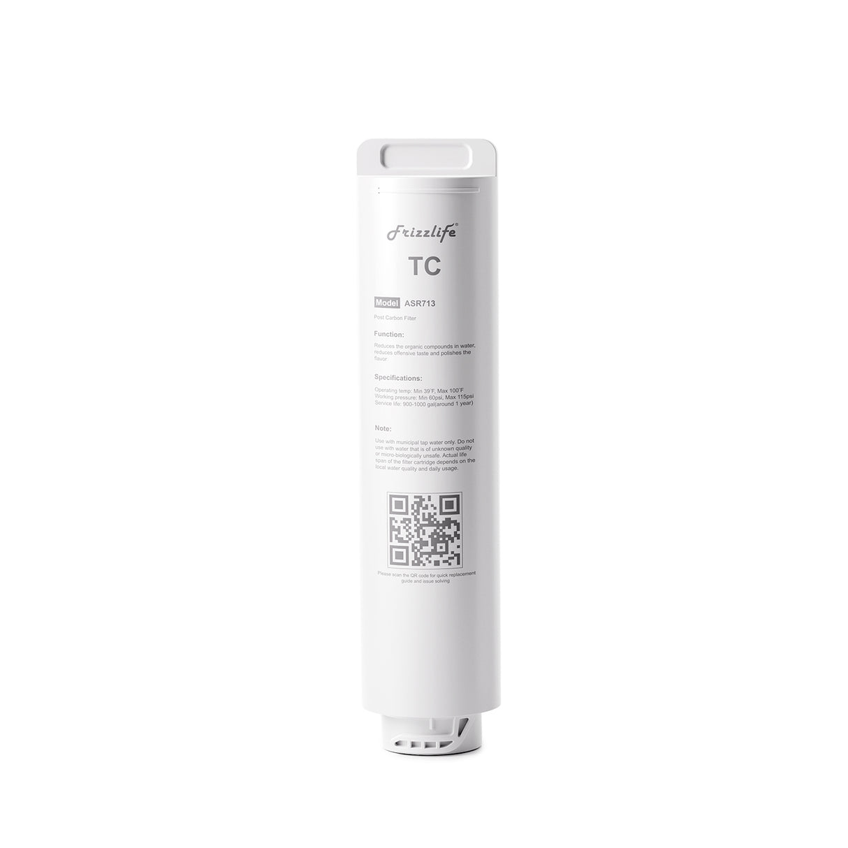 Frizzlife ASR713 Replacement Post Filter Cartridge For PX600 Reverse Osmosis System(3rd Stage)