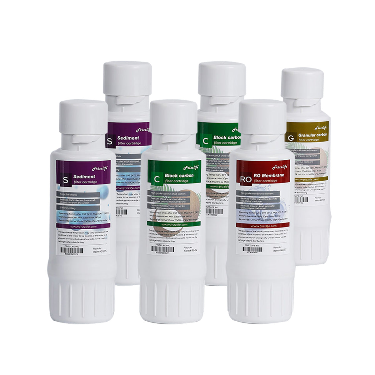 W5006 Ersatzfilterpatronen-Set (6er Pack) für WA99 RO System