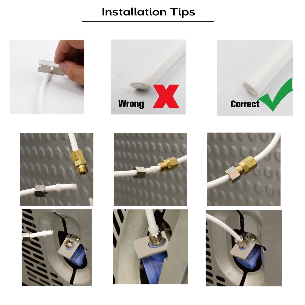 El kit para hacer hielo Frizzlife IMC-1 se adapta al sistema de ósmosis inversa y filtro de agua (salida de 1/4