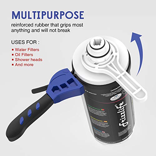 FRIZZLIFE Adjustable Rubber Strap Belt Wrench Kit For Water Filter MP99/MK99/MS99/MV99/TAM3/TAM4/FK99/SW/DW/TW Series Under Sink Filter