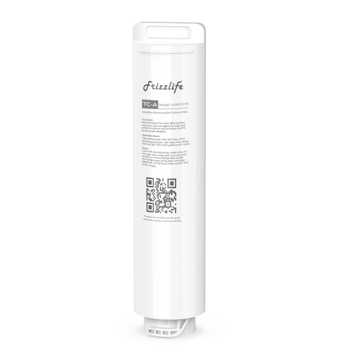 FRIZZLIFE ASR313-A Replacement Filter Cartridge for PX500/PX500-A (3rd Stage) - Remineralization Alkaline Filter
