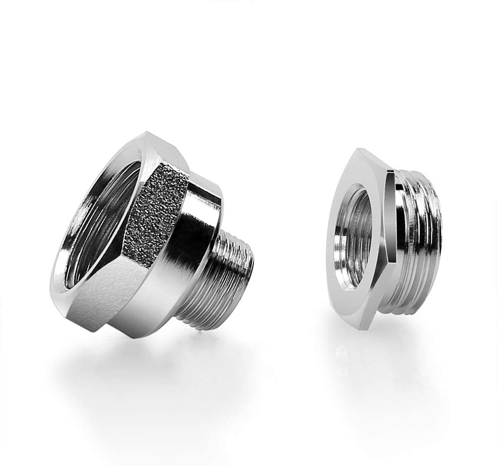 Convertidor de accesorios de tubería de rosca NPT de latón Frizzlife - Comp de 1/2 a 3/8 pulgadas