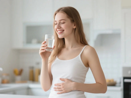 sore stomach after drinking water