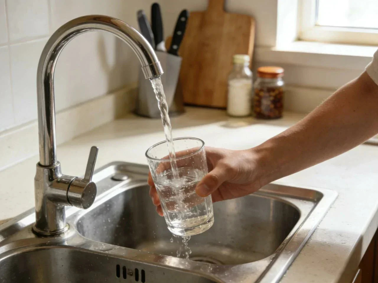 2 Pack Sink Water Filter Faucet: Bathroom Sink Filter - 360° Rotating Faucet Filters Purifier Kitchen Tap Filtration Removes Chlorine Fluoride Heavy