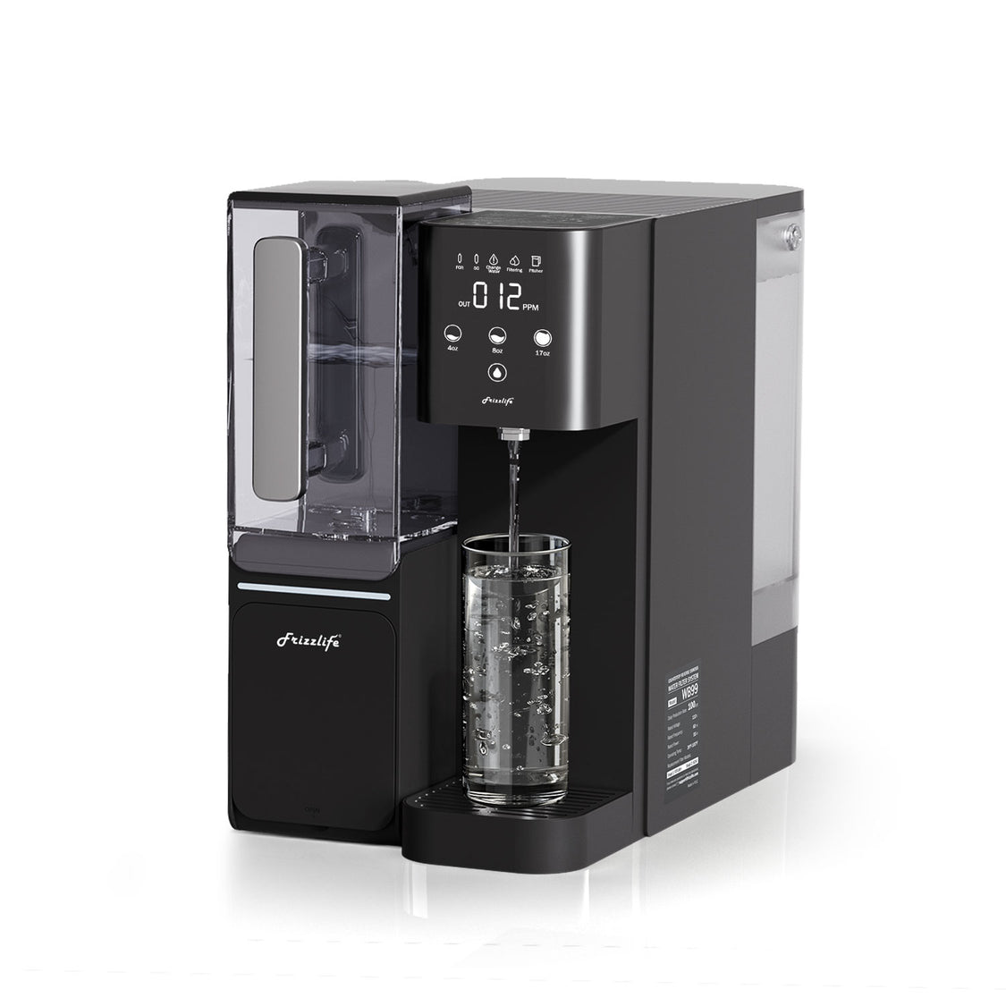 Frizzlife WB99-C plug-and-play countertop reverse osmosis water filter system