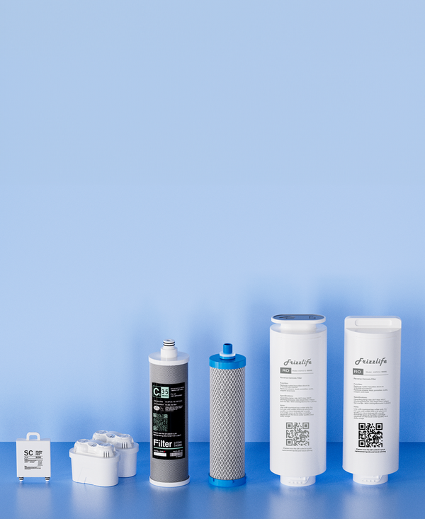 Frizzlife replacement filter selection page for water filtration systems