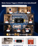 Frizzlife Smart Water Monitor & Automatic Shutoff with 3 Leak Sensors, LPG365-P-3S