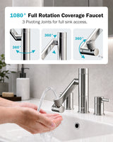 Frizzlife MF1080-X Series Bathroom & Kitchen Faucet with Water Filter, Polished Chrome
