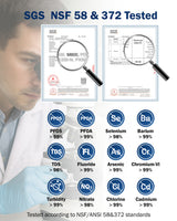 Frizzlife Plug-Free Reverse Osmosis Water Filter, True-Spring Alkaline Mineral Tankless Reverse Osmosis System, Noise-free Under Sink Ro Water Filtration System, NSF 58&372 Tested, Pure to Drain 4:1