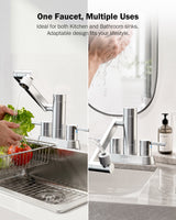 Frizzlife MF1080-D Series Bathroom & Kitchen Faucet with Water Filter, Brushed Nickel