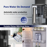 Frizzlife WB99-C Countertop RO System, Alkaline Water Filter with Pitcher, NSF/ANSI 58 Certified, No Installation