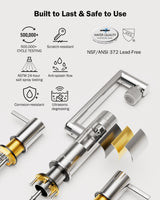 Frizzlife MF1080-X Series Bathroom & Kitchen Faucet with Water Filter, Polished Chrome
