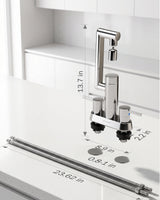 Frizzlife MF1080-D Series Bathroom & Kitchen Faucet with Water Filter, Polished Chrome, 360° Swivel Aerator