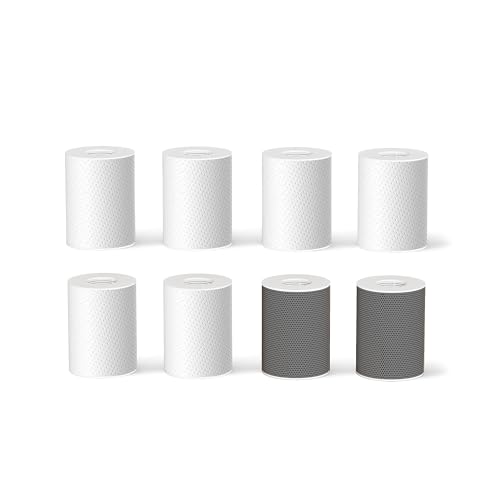 Frizzlife FF360 8pcs Filter Replaceent, 8pcs Carbon Fiber - Aazon.co