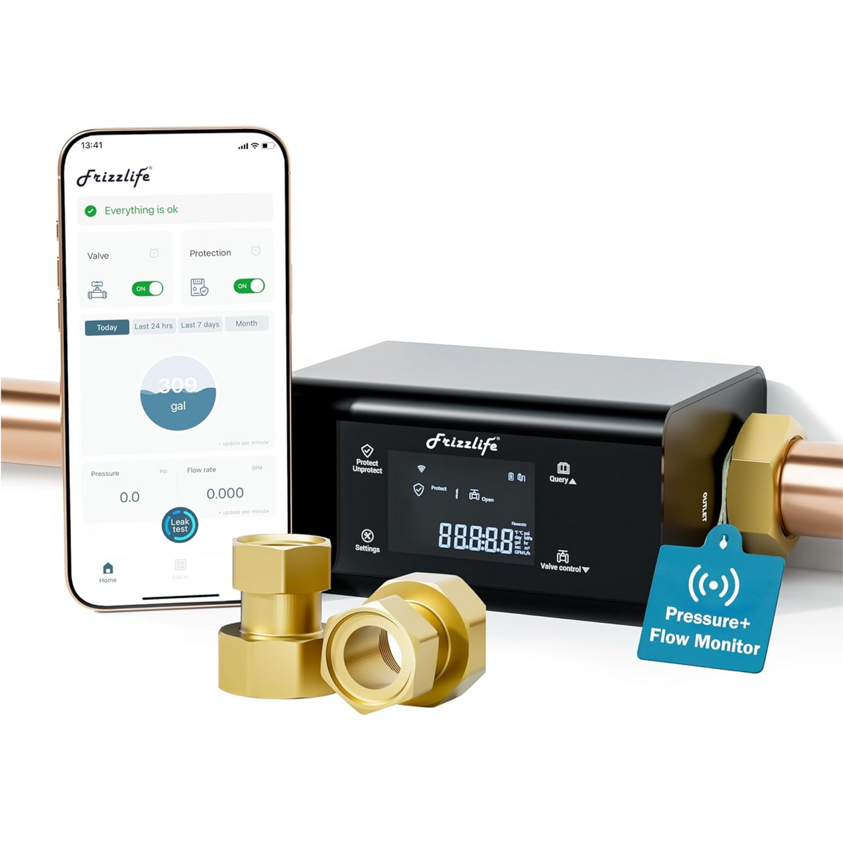 Frizzlife LP365/LP365-P Smart Water Monitor & Sensor