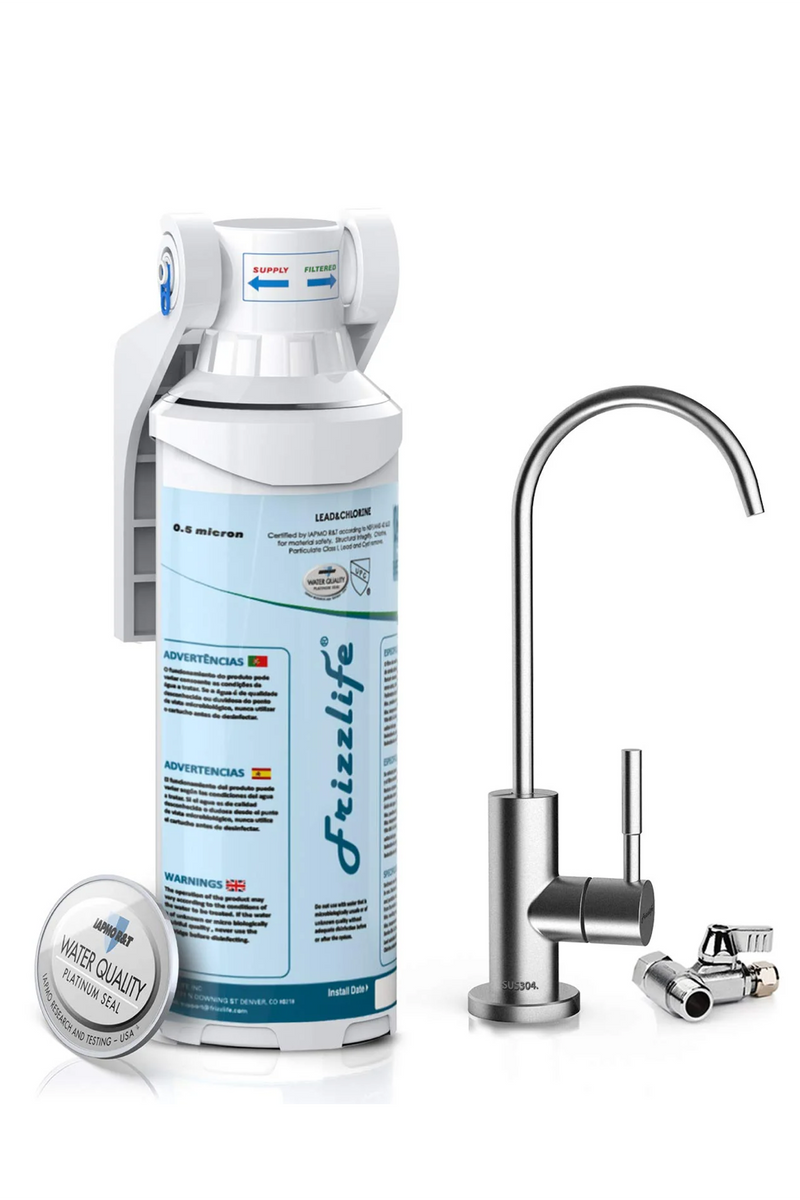 Frizzlife Under-Sink Water Filter System with Faucet, MP99