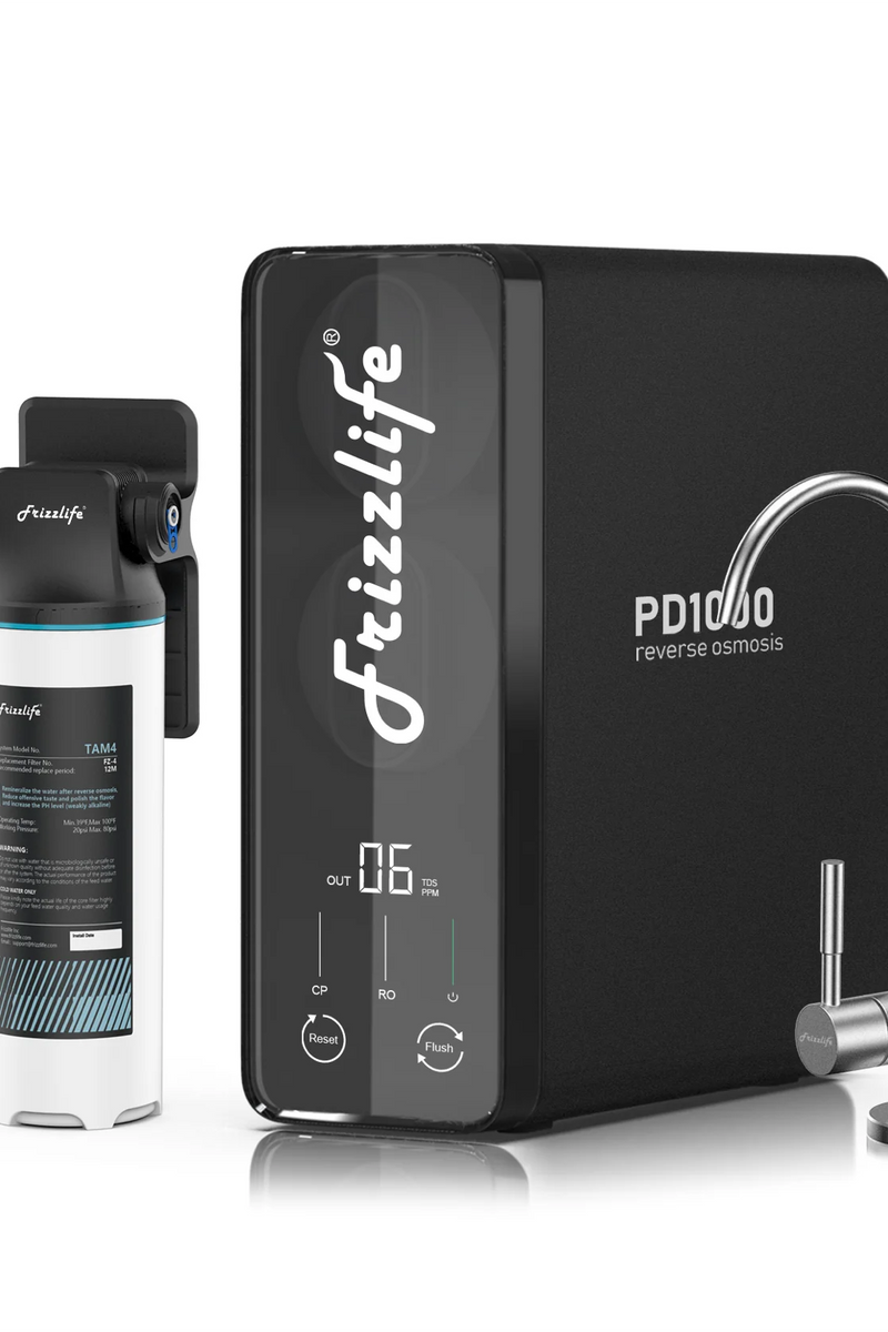 Frizzlife 1000 GPD Tankless Reverse Osmosis System – Remineralization, PD1000-TAM4