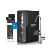 Frizzlife 800GPD Reverse Osmosis Water Filter, NSF/ASNI 58&42&372 Standard, Alkaline Mineral pH+ Tankless Reverse Osmosis System, 9-Stage Under Sink RO, 2:1 Pure to Drain, Smart Faucet, PD800-N