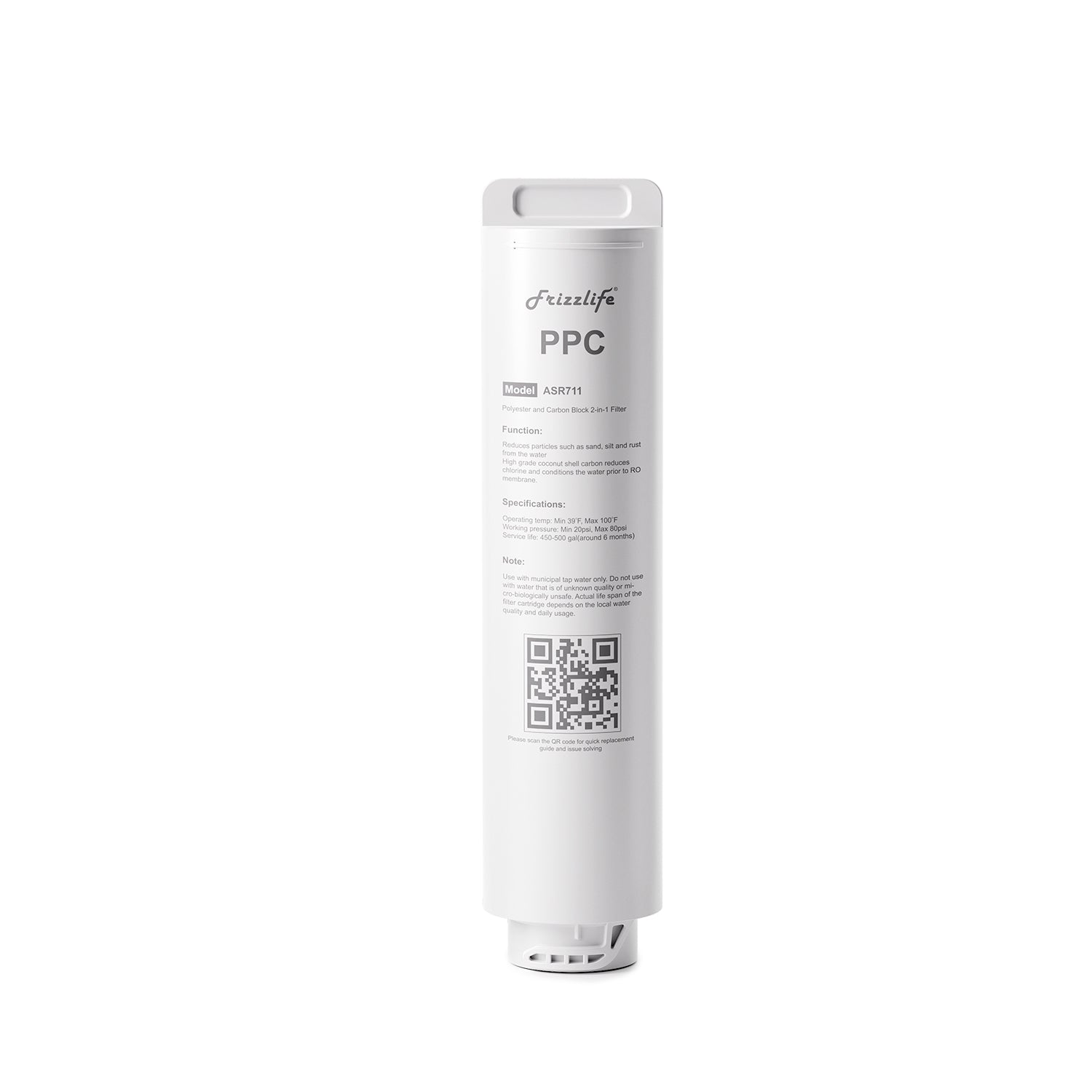 Frizzlife ASR711 Replacement Filter Cartridge For PX600