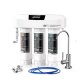 Frizzlife Untertisch-Wasserfiltersystem mit Wasserhahn aus gebürstetem Nickel SP99-NEU