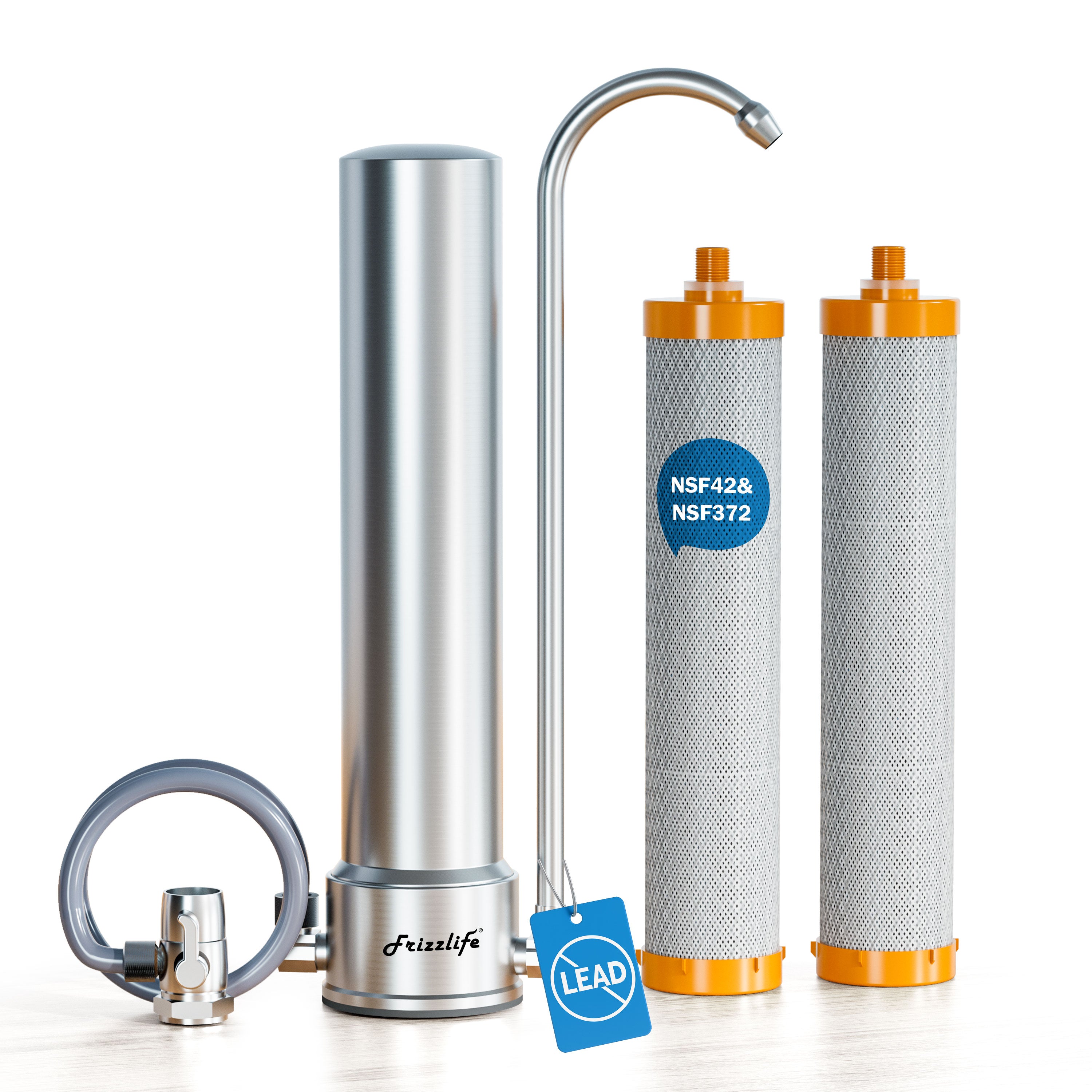 Frizzlife SS99 Countertop Water Filter System - NSF Certified