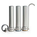 Frizzlife TS99 Auftisch-Wasserfiltersystem – 9-stufige Edelstahl-Wasserfiltration für Wasserhähne, 0,5 Mikron NSF-zertifizierte Elemente, reduziert 99,99 % Blei, Chlor, Schwermetalle, schlechten Geschmack und Geruch