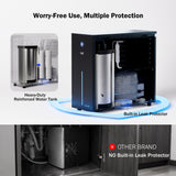 Frizzlife Under Sink Water Chiller with NSF/ANSI 53/42/372 Certified Filter | Instant Chilled & Room Temp Water from One Drinking Faucet, Adjustable Cooling, Superior Filtration, Space Saving Design