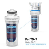 Frizzlife TD-F2 Ersatzfilterkartusche für TD-9, Remineralisierungs-Alkalifilter