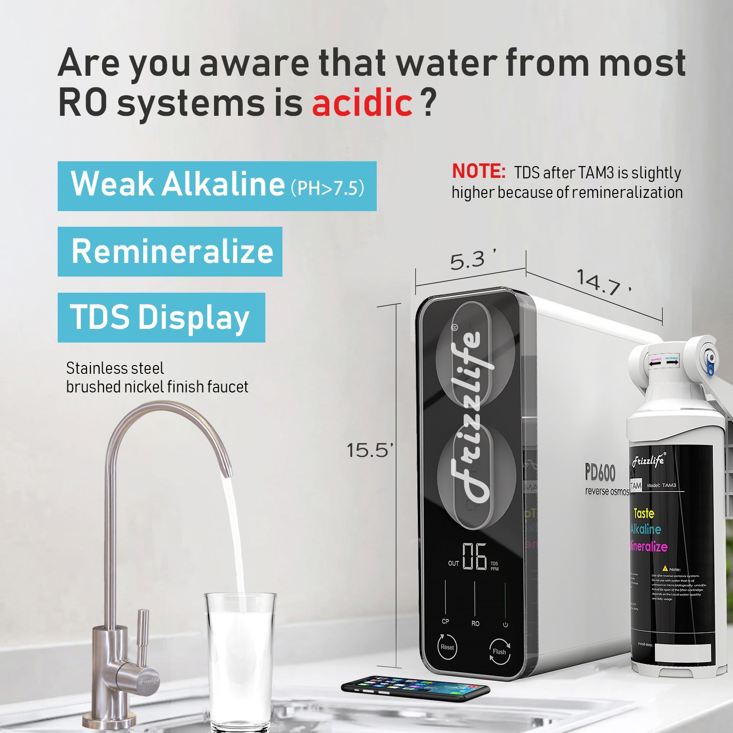Frizzlife Reverse Osmosis Water Filtration System - Thumbnail 3