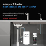 Frizzlife TAM3 Alkaline Remineralization Under Sink Water Filter - 1/4” Quick Connect Post Filter for RO Reverse Osmosis Filter System
