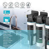 Frizzlife TW10 Under Sink Water Filter System, NSF/ANSI 53&42 Certified Elements