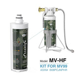 Kit de cartucho de filtro de repuesto Frizzlife MV-HF para MV99 - Incluye cartucho de filtro y carcasa de filtro