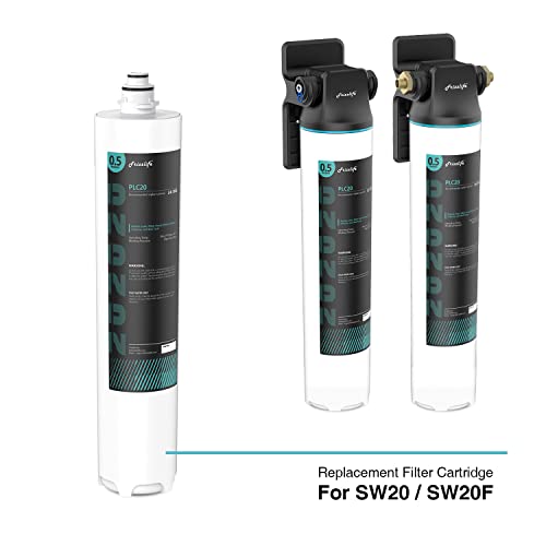 Frizzlife SW20-HF Kit de boîtier de rechange avec cartouche filtrante PLC20 à l'intérieur - Pour les systèmes de filtration d'eau sous évier SW20 et SW20F